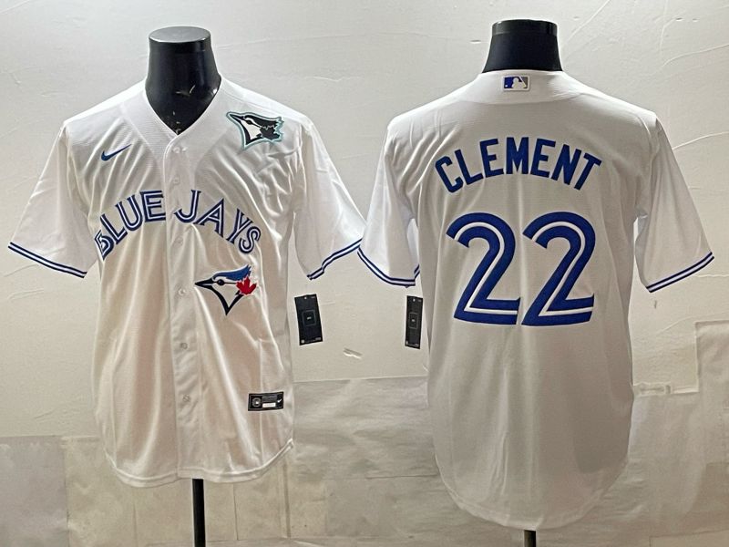 Men 2025 Toronto Blue Jays #22 Clement White Game Nike MLB Jersey style 04->toronto blue jays->MLB Jersey